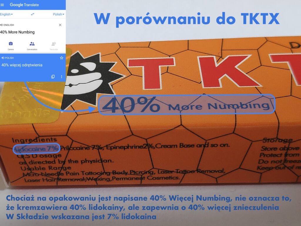 Krem znieczulający TKTX Dermacain